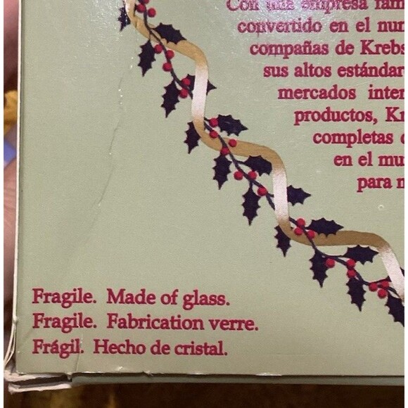 Christmas By Krebs Designer Glass Bulb Ornaments Brandy Red 6 Bulbs In Box - Picture 7 of 9